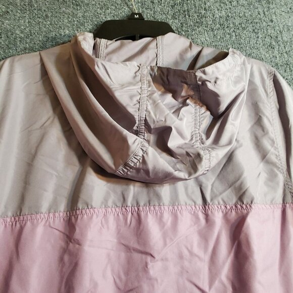 Zine Pink Pullover Windbreaker 1/4 Zip Jacket Women M Outdoor Water Resistant - Picture 5 of 12